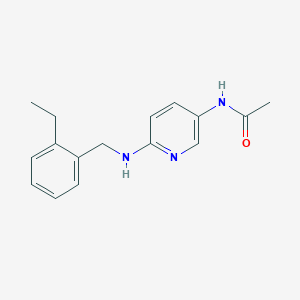 molecular formula C16H19N3O B7415443 N-[6-[(2-ethylphenyl)methylamino]pyridin-3-yl]acetamide 