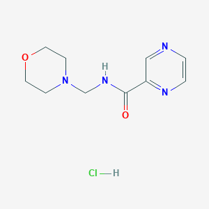 molecular formula C10H15ClN4O2 B074155 Morinamide hydrochloride CAS No. 1473-73-0
