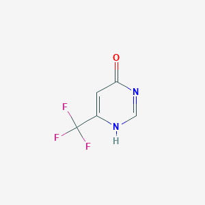 molecular formula C5H3F3N2O B074157 4-Hydroxy-6-(trifluoromethyl)pyrimidine CAS No. 1546-78-7