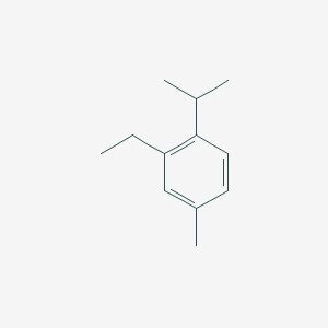 molecular formula C12H18 B074161 2-Ethyl-4-methyl-1-(propan-2-yl)benzene CAS No. 1198-90-9