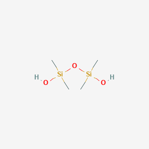 molecular formula C4H14O3Si2 B074168 1,3-Disiloxanediol, 1,1,3,3-tetramethyl- CAS No. 1118-15-6