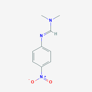molecular formula C9H11N3O2 B074172 Methanimidamide, N,N-dimethyl-N'-(4-nitrophenyl)- CAS No. 1205-59-0