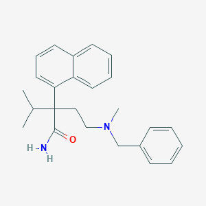 molecular formula C25H30N2O B074175 alpha-Isopropyl-alpha-(2-(benzylmethylamino)ethyl)-1-naphthylacetamide CAS No. 1505-89-1