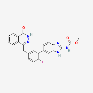 molecular formula C25H20FN5O3 B7418842 AMXI-5001 