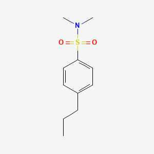molecular formula C11H17NO2S B7418859 N,N-dimethyl-4-propylbenzenesulfonamide 