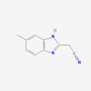 molecular formula C10H9N3 B074198 2-(Cyanomethyl)-5-methylbenzimidazole CAS No. 27099-22-5