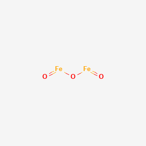 molecular formula Fe2O3 B074209 Iron(III) oxide CAS No. 1309-37-1