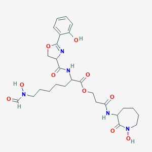 molecular formula C27H37N5O10 B074219 Mycobactin CAS No. 1400-46-0