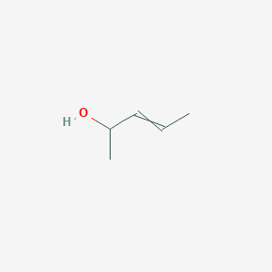 molecular formula C5H10O B074221 Pent-3-en-2-ol CAS No. 1569-50-2