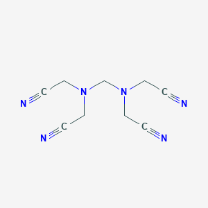 molecular formula C9H10N6 B074223 Acetonitrile, (methylenedinitrilo)tetra- CAS No. 1116-43-4