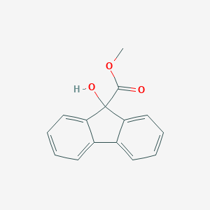 molecular formula C15H12O3 B074228 Methyl 9-hydroxyfluorene-9-carboxylate CAS No. 1216-44-0