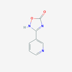 molecular formula C7H5N3O2 B074240 3-(pyridin-3-yl)-1,2,4-oxadiazol-5(4H)-one CAS No. 1198-99-8