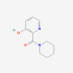 molecular formula C11H14N2O2 B074242 1-((3-Hydroxy-2-pyridyl)carbonyl)piperidine CAS No. 1206-86-6