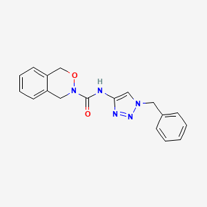 molecular formula C18H17N5O2 B7424255 N-(1-benzyltriazol-4-yl)-1,4-dihydro-2,3-benzoxazine-3-carboxamide 