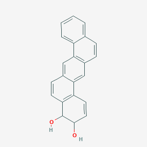 molecular formula C22H16O2 B074250 3,4-Dihydrodibenz(a,h)anthracene-3,4-diol CAS No. 1421-83-6