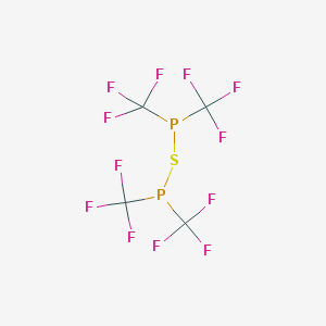 molecular formula C4F12P2S B074254 1,1,3,3-Tetrakis(trifluoromethyl)diphosphathiane CAS No. 1486-20-0