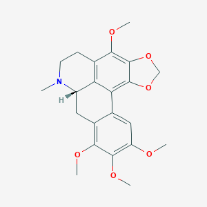 molecular formula C22H25NO6 B074258 Leucoxylonine CAS No. 1358-96-9