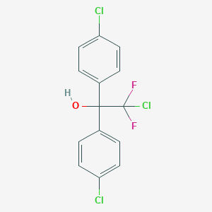 molecular formula C14H9Cl3F2O B074261 2-Chloro-1,1-bis(4-chlorophenyl)-2,2-difluoroethanol CAS No. 1428-03-1