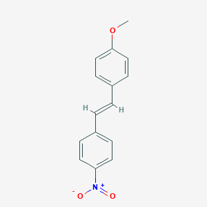 molecular formula C15H13NO3 B074267 (E)-1-Methoxy-4-[2-(4-nitrophenyl)ethenyl]benzene CAS No. 1472-68-0