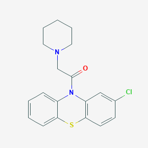 molecular formula C19H19ClN2OS B074269 Phenothiazine, 2-chloro-10-(piperidinoacetyl)- CAS No. 109556-28-7