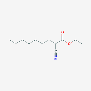 molecular formula C12H21NO2 B074274 Ethyl 2-cyanononanoate CAS No. 1114-73-4