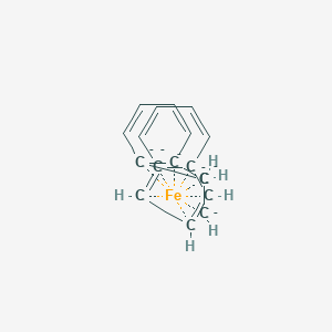 molecular formula C18H14Fe-6 B074282 1H-inden-1-ide;iron(2+) CAS No. 1272-49-7