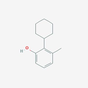 molecular formula C13H18O B074284 2-Cyclohexyl-3-methylphenol CAS No. 1596-10-7