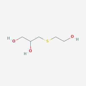 molecular formula C5H12O3S B074293 3-((2-Hydroxyethyl)thio)-1,2-propanediol CAS No. 1468-40-2