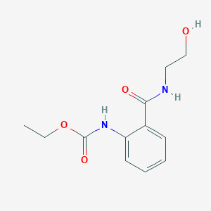 molecular formula C12H16N2O4 B074294 Ethyl [2-[[(2-hydroxyethyl)amino]carbonyl]phenyl]carbamate CAS No. 1218-72-0