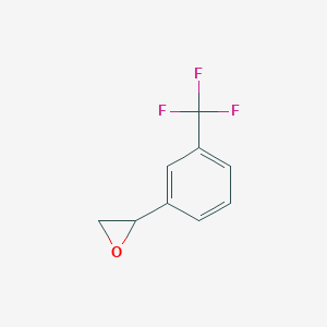 molecular formula C9H7F3O B074297 2-[3-(Trifluoromethyl)phenyl]oxirane CAS No. 1428-54-2