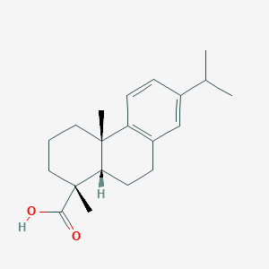 molecular formula C20H28O2 B074302 (1R,4aS,10aS)-7-Isopropyl-1,4a-dimethyl-1,2,3,4,4a,9,10,10a-octahydrophenanthrene-1-carboxylic acid CAS No. 1231-75-0