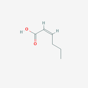 molecular formula C6H10O2 B074312 (Z)-2-Hexenoic acid CAS No. 1577-28-2