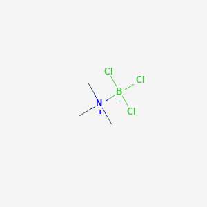 molecular formula C3H9BCl3N B074321 Boron, trichloro(N,N-dimethylmethanamine)-, (T-4)- CAS No. 1516-55-8
