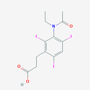 molecular formula C13H14I3NO3 B074325 Ioprocemic acid CAS No. 1456-52-6