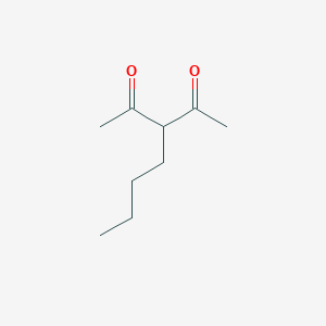 molecular formula C9H16O2 B074341 3-Butylpentane-2,4-dione CAS No. 1540-36-9