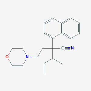 molecular formula C22H28N2O B074361 alpha-sec-Butyl-alpha-(2-morpholinoethyl)-1-naphthaleneacetonitrile CAS No. 1241-65-2