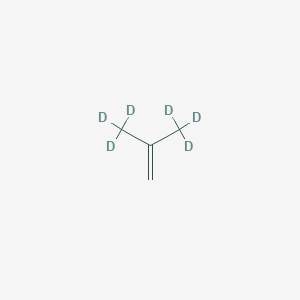 molecular formula C4H8 B074366 3,3,3-Trideuterio-2-(trideuteriomethyl)prop-1-ene CAS No. 1560-62-9