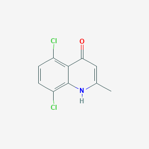 molecular formula C10H7Cl2NO B074382 5,8-Dichloro-2-methylquinolin-4-ol CAS No. 1447-40-1