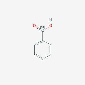 molecular formula C7H6O2 B074387 Benzoic acid-carboxy-14C CAS No. 1589-66-8