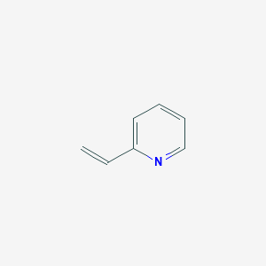 molecular formula C7H7N<br>H2C=CHC5H4N<br>C7H7N B074390 2-Vinylpyridine CAS No. 1337-81-1