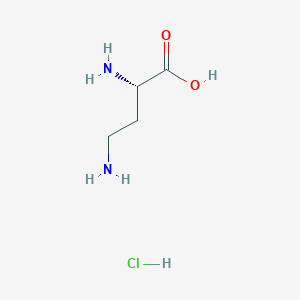 molecular formula C4H11ClN2O2 B074406 L-2 4-DIAMINOBUTYRIC ACID MONOHYDRO-CHLO CAS No. 1482-98-0
