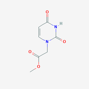 molecular formula C7H8N2O4 B7440995 methyl 2-(2,4-dioxo-1,2,3,4-tetrahydropyrimidin-1-yl)acetate 