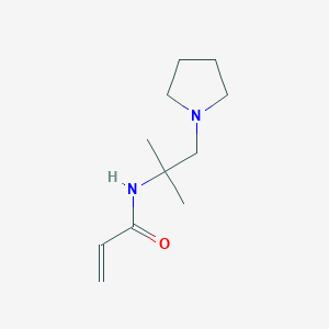 molecular formula C11H20N2O B7441468 N-(2-methyl-1-pyrrolidin-1-ylpropan-2-yl)prop-2-enamide 