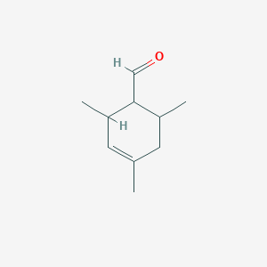 molecular formula C10H16O B074419 3-Cyclohexene-1-carboxaldehyde, 2,4,6-trimethyl- CAS No. 1423-46-7