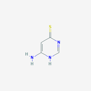 molecular formula C4H5N3S B074423 4-Amino-6-mercaptopyrimidine CAS No. 1193-23-3