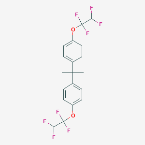 molecular formula C19H16F8O2 B074434 1,1'-Isopropylidenebis(4-(1,1,2,2-tetrafluoroethoxy)benzene) CAS No. 1544-19-0