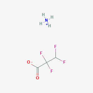 molecular formula C3H5F4NO2 B074436 Ammonium 2,2,3,3-tetrafluoropropionate CAS No. 1428-27-9