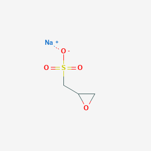 molecular formula C3H6NaO4S B074443 Sodium 2,3-epoxypropane-1-sulphonate CAS No. 1193-15-3