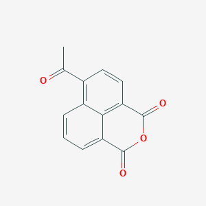 molecular formula C14H8O4 B074444 6-Acetyl-1H,3H-naphtho[1,8-cd]pyran-1,3-dione CAS No. 1146-72-1