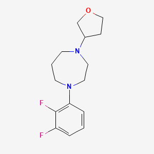 molecular formula C15H20F2N2O B7445567 1-(2,3-Difluorophenyl)-4-(oxolan-3-yl)-1,4-diazepane 